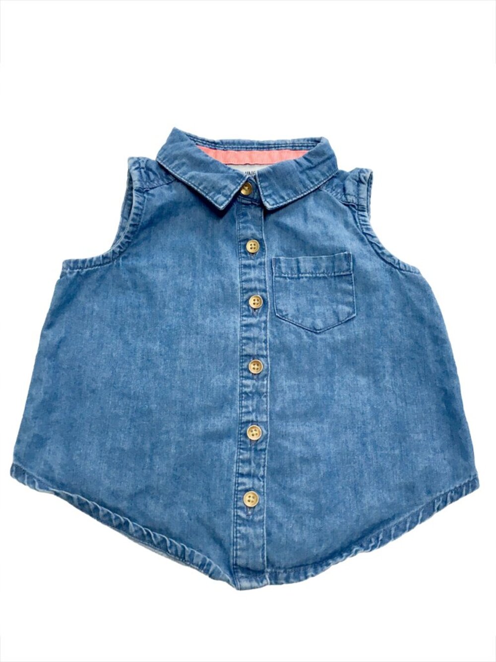 Genuine Kid's from Oshkosh Sleeveless Denim Shirt Size 18 Months